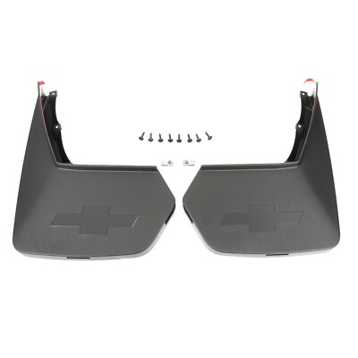 OEM GM Rear Molded Splash Guards Mud Flaps Black 07-14 Silverado 19212773