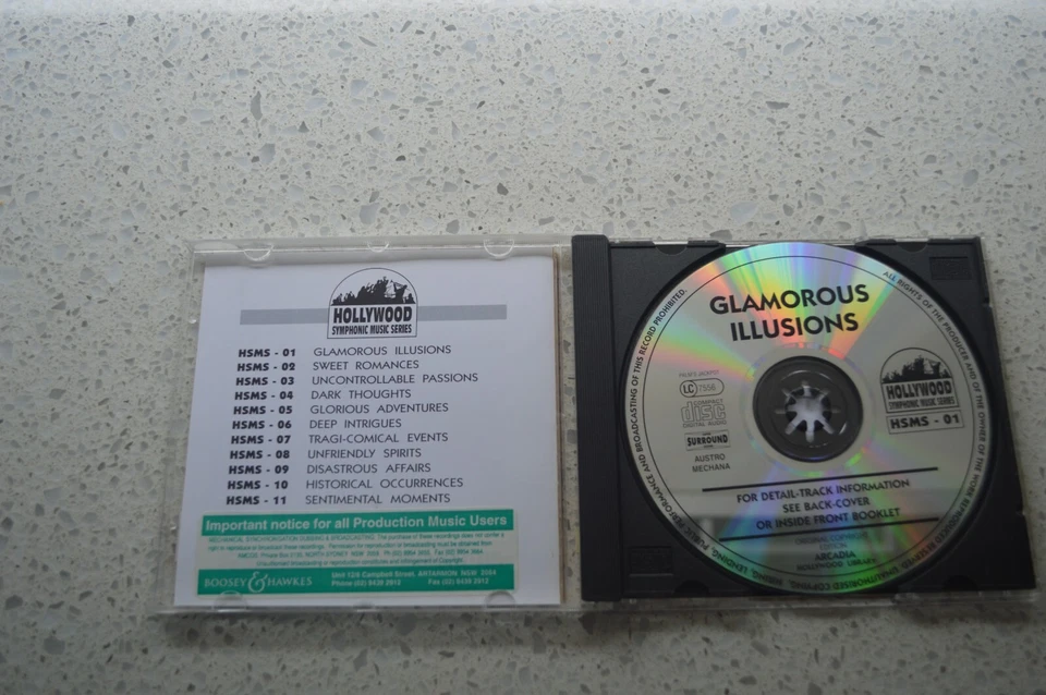 GLAMOROUS ILLUSIONS RARE SOUND EFFECTS CD! LIBRARY MUSIC - Image 2 of 2