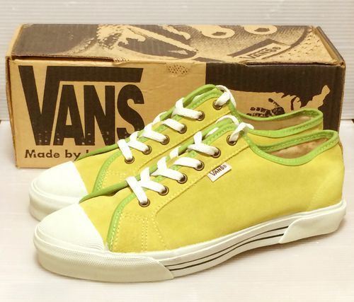 VANS LIME SUEDE PLIMSOLL Sneakers Vintage US 9.5 JP 27.5cm Deadstock USA VANS LIME SUEDE PLIMSOLL Sneakers Vintage US 9.5 JP 27.5cm Deadstock USA