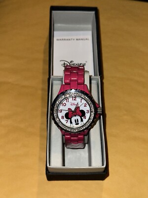 Sparkling Minnie Mouse Watch Disney Minnie Mouse Watch Adult Crystals Sparkle Silver  main image 3
