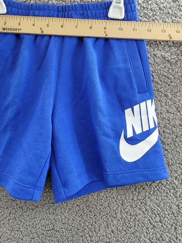 Nike Sportswear Club French Terry Shorts Boys 5 Game Royal Elastic Waist Pull On - Picture 5 of 17