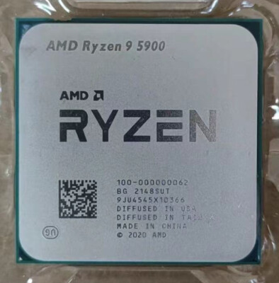 AMD Ryzen 9 5900 R9-5900 AM4 CPU processor 3.0GHz 12 core 24Thr