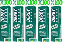 Derby Extra Double Edge Razor Blades, 500 Count