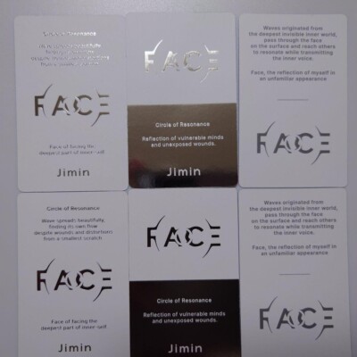 JIMIN FACE invisible Face / Undefinable ALBUM Photo Card A