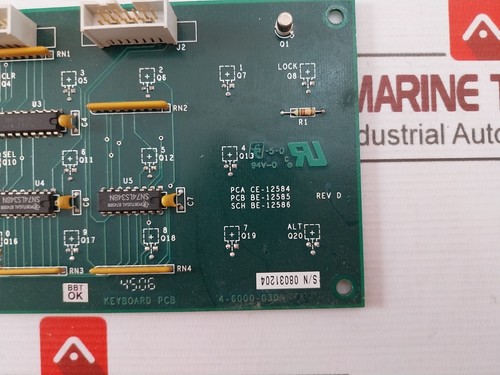 DANIEL 4-6000-030 Printed Circuit Board For Keyboard Rev D 3-6000-030 02107-08 - Picture 3 of 6