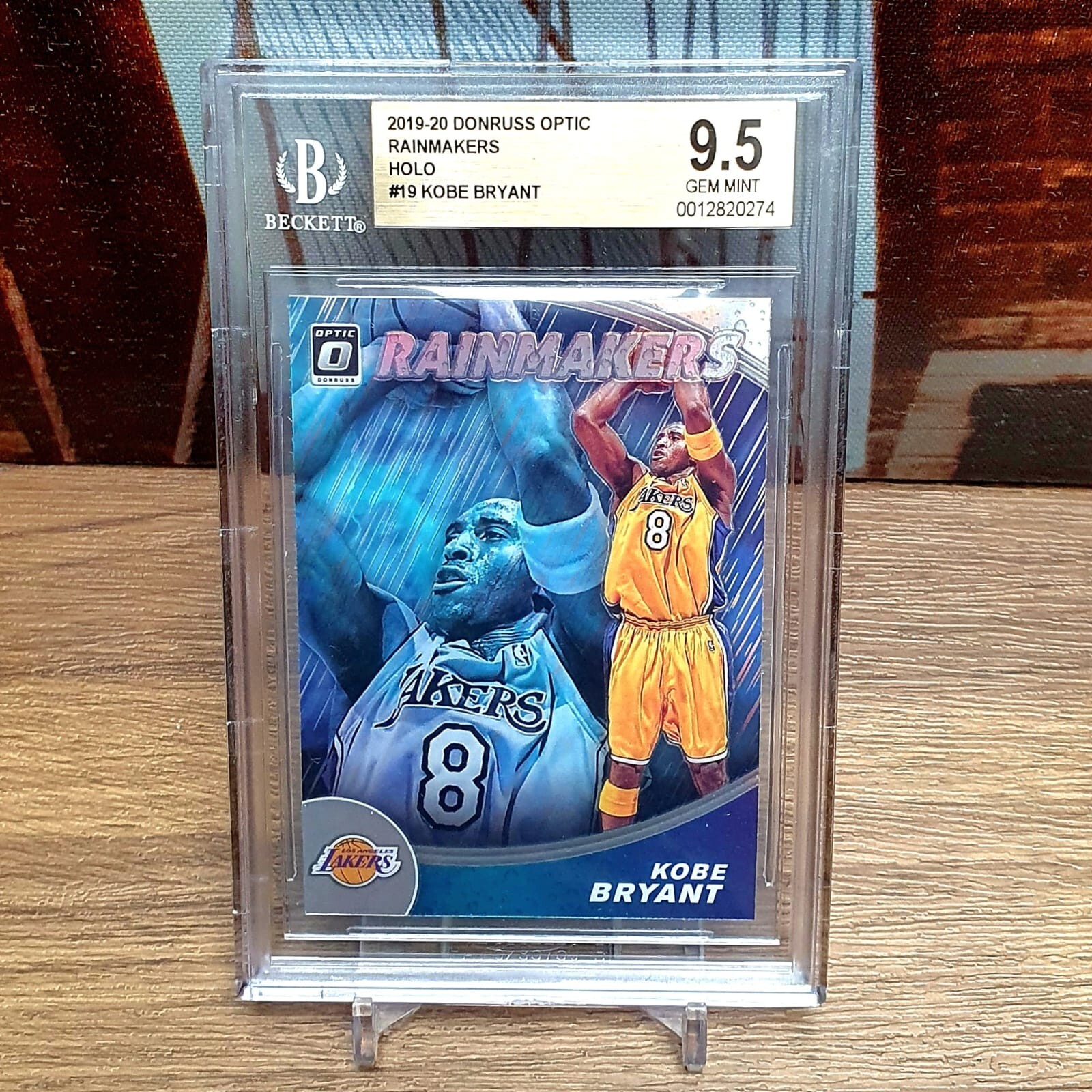 2019 Optic Holo Kobe Bryant Rainmakers BGS 9.5