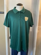 Vintage Men's Eastbay Long Beach Poly Nation Green Sz 2XL Polo Shirt