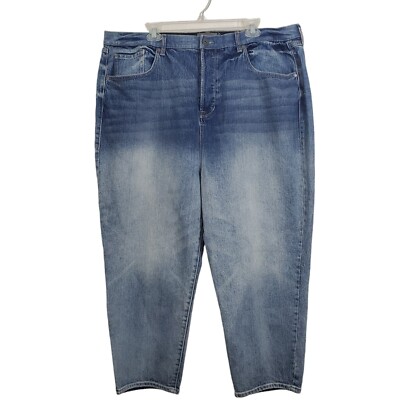 Torrid Mom Jeans Laurel Canyon Wash Tapered Leg Super High