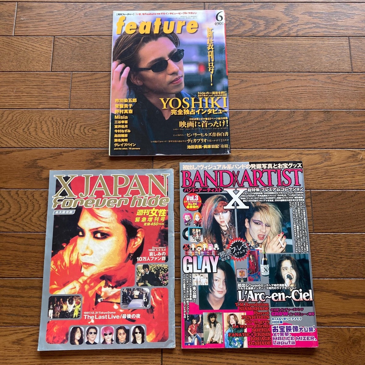 hide 、X JAPAN GLAYライブパンフ hide 、X JAPAN GLAYライブ