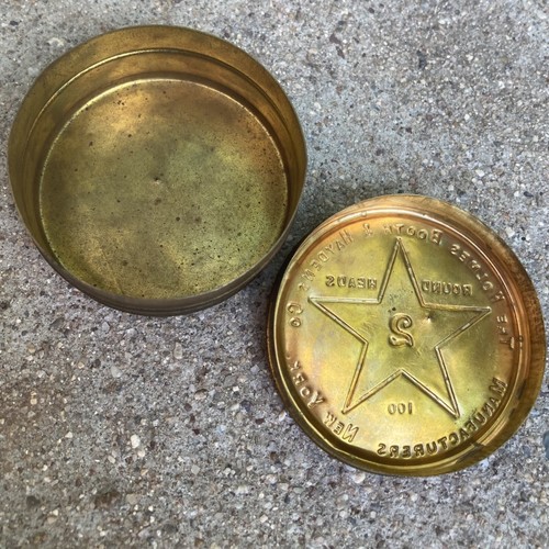 Vintage Brass Tins Paper Fasteners Washburne's Holmes Booth Haydens - Picture 13 of 15