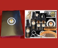 Men's Beard Grooming Kit Growth NEW sealed box XIKEZAN UPGRADED XKZ006AS 12/25