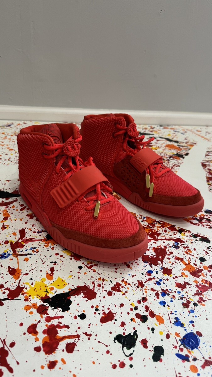 kanye red nike