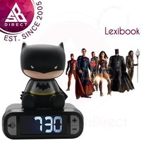 Lexibook Children's Digital Alarm Clock│with Night Light, Snooze Function│Batman