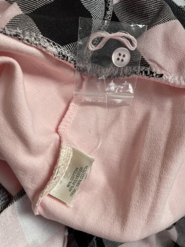 New Blair Sz 3X Pink Pullover with White Black Plaid Art-Wear Pocket Blouse Top - Picture 4 of 7