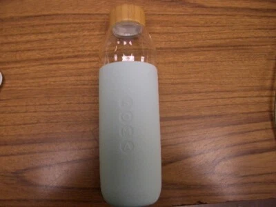 Full Circle Soma 17 oz. BPA-free Wide Mouth Glass Water Bottle- Silicone Sleeve