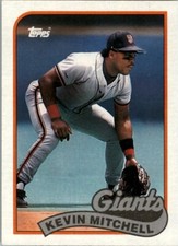 1989 Topps #189 Kevin Mitchell San Francisco Giants MLB Baseball Card