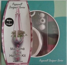 Pepperell  Braiding Designer Series "Macrame Plant Hanger" Kit  "Pink"
