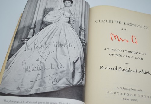 Gertrude Lawrence As Mrs A, Hardcover, 1954, Greystone, Richard Stoddard Aldrich - Foto 6 di 10