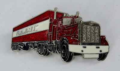 Vintage PeterBilt LKW Emaille Pin Anstecker - Trucker, LKW, Motor, Automobilia