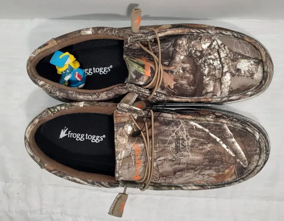 Frogg Toggs Mens Boat Shoe Size 12 Java Lace-Up Realtree Edge NEW with TAGS - Image 3 of 4