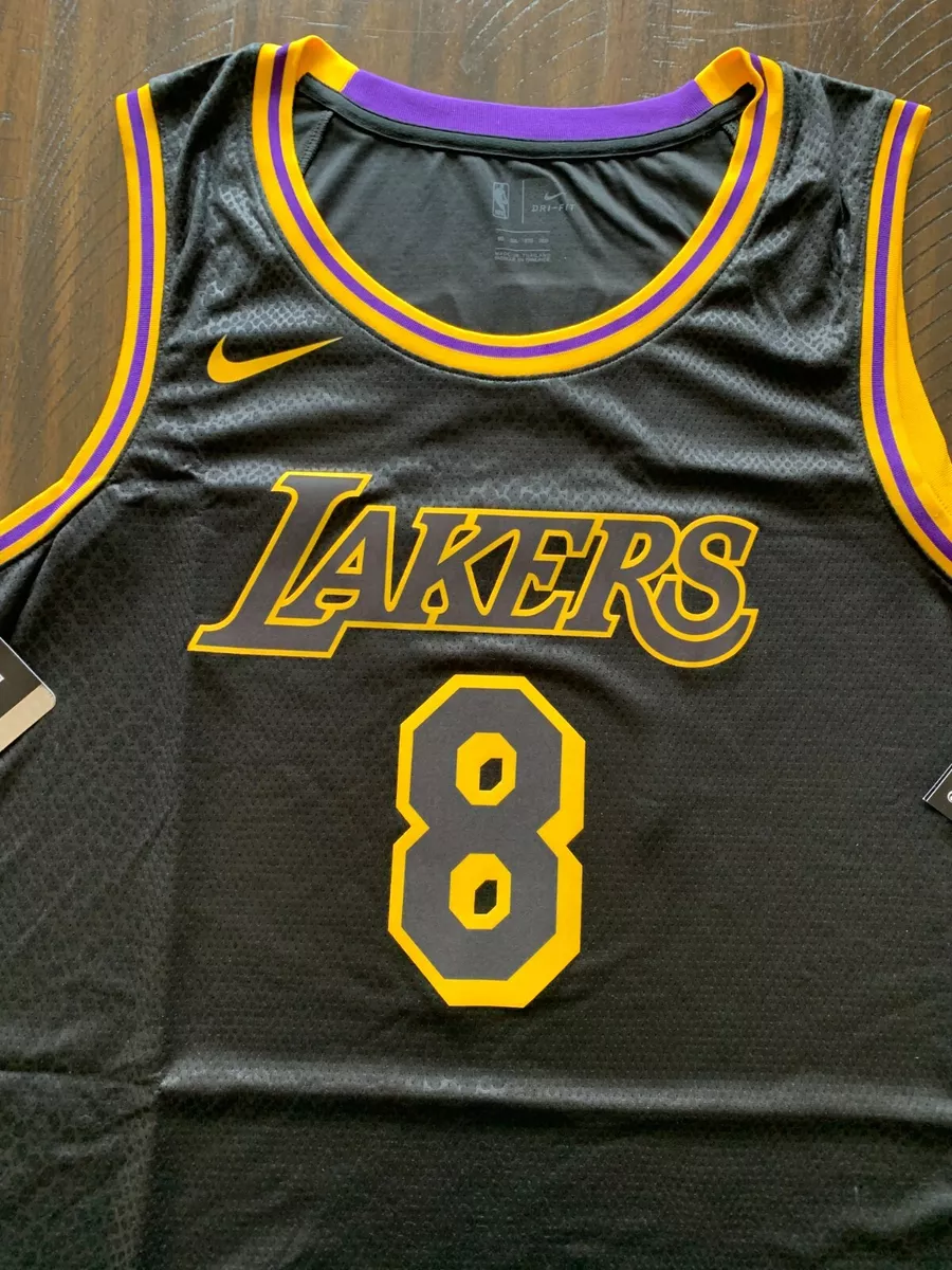 Men's Los Angeles Lakers Kobe Bryant Nike Black Mamba Day Swingman Jersey