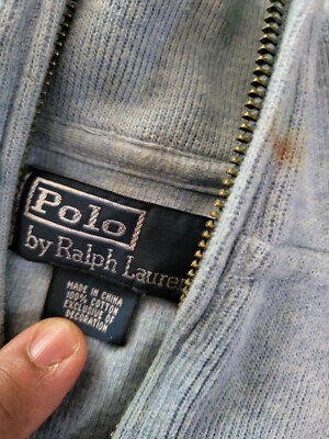 POLO Ralph Lauren Half-Zip Sweater - Light Blue XXL | eBay
