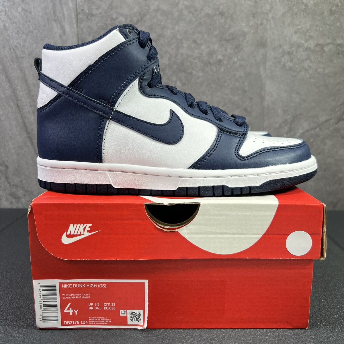 Nike Dunk High GS VILLANOVA Sizer 4Y Size 5.5 Womens Blue 