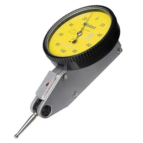 Mitutoyo 513-405-10E DIAL TI, BAS, STD 0.2 mm, 1 μm Accuracy, 0.002 mm, Yellow.