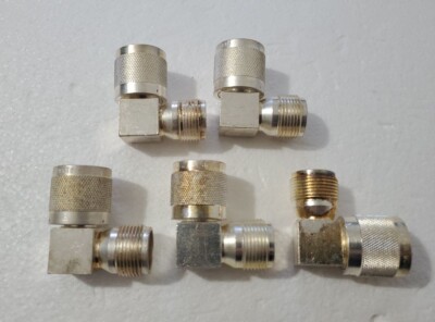 5 pcs. UG-212C/U HN Female to HN Male 90° Elbow Right Angle RF Connector HAM LAB