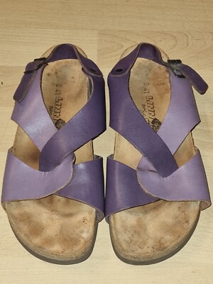 Linn Natur Schuh Echtleder Damensandalen Gr.41 UK 7