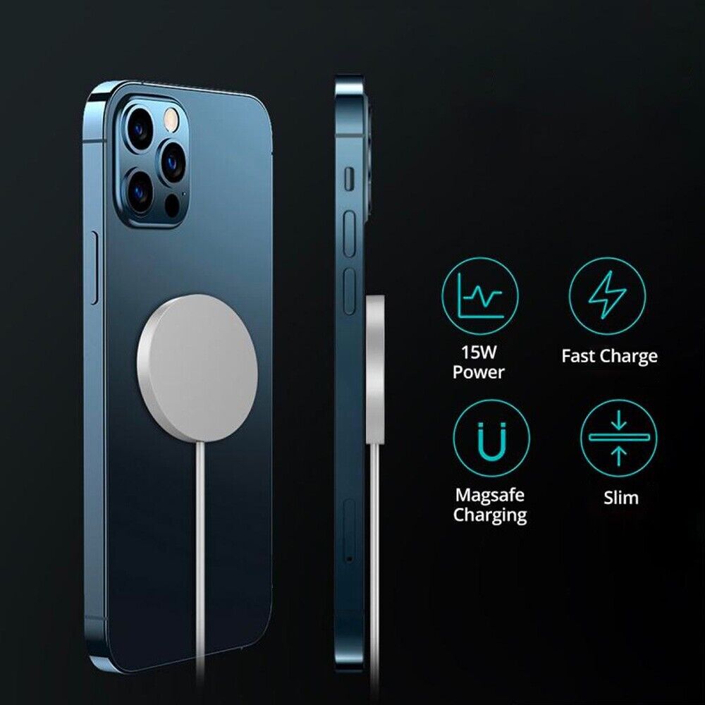 For Apple iPhone Wireless Charger 15W Magnetic Mag Safe Compatible AirPod Charge - Picture 19 of 21