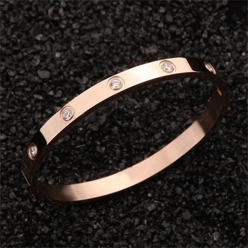 Steel Rose Gold New Hot Sale Bracelet with Diamond Titanium Bracelet Accessories - Picture 5 of 17