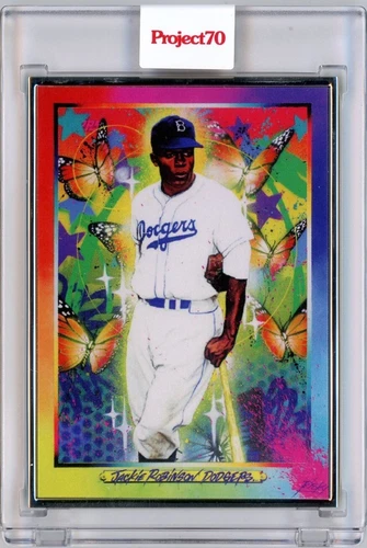 2021 TOPPS PROJECT 70 - JACKIE ROBINSON BY RISK - AP 07/51 SILVER FRAME #124
