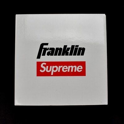 NWT Supreme Franklin Red Box Logo Playground Ball Dodgeball White