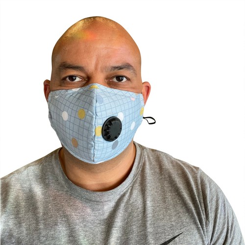 Adjustable Mask Cotton Washable Reusable Face Mask with Filter Pocket Unisex - Picture 3 of 12