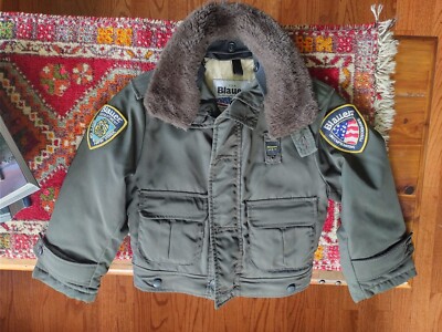 $366 BLAUER USA BOY GIRL KIDS BROWN AVIATOR JACKET