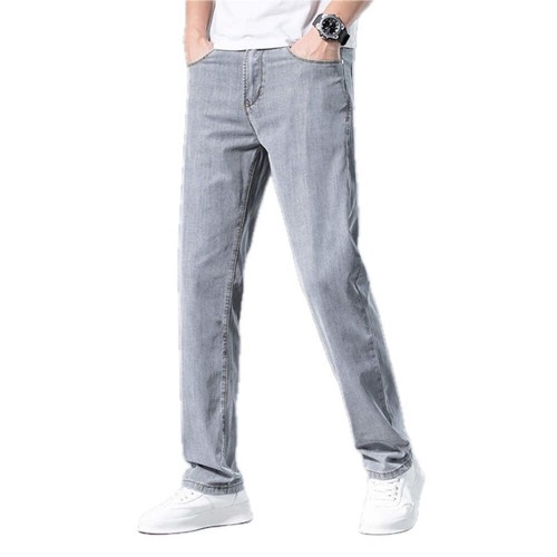 Men's Denim Pants Wide Leg High Street Trousers Loose Straight Fit Casual Pants - Picture 86 of 113