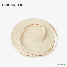 1-1/2" WIDE OIL LAMP WICK 33 FOOT LONG ROLL - BEST QUALITY AVAILABLE