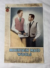 Vintage ~ Mountain Maid Wools ~ Leaflet No. 272 ~ Man's Waistcoat