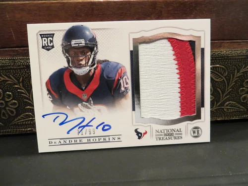 National Treasures Autograph Rookie Jersey Texans DeAndre Hopkins 71/99   2013