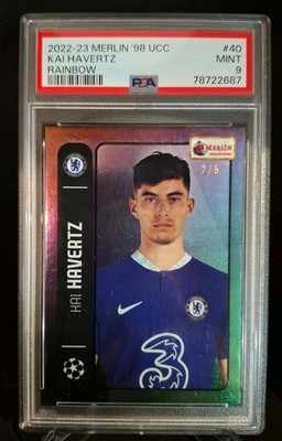 2022/2023 Topps Merlin '98 UCC Kai Havertz /5 PSA 9