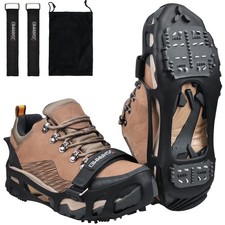 Ice Cleats Crampons Anti Slip Shoe Spikes for Snow Ice Cleats for Shoes and Boot