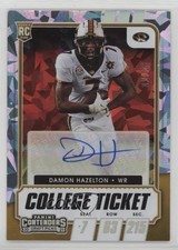 2021 Contenders Draft Picks Cracked Ice Ticket 2/23 Damon Hazelton Jr Auto s1i