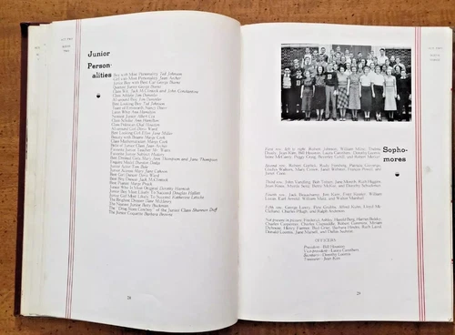 1938 "THE DE REBUS" BEN AVON HIGH SCHOOL YEARBOOK, BEN AVON, PA - Picture 8 of 11
