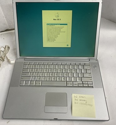 Apple PowerBook G4 A1095 15-inch Unknown Specs - READ