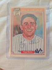 1987 Leaf Donruss Hall Of Fame Greats Candy City Team Yogi Berra Autograph