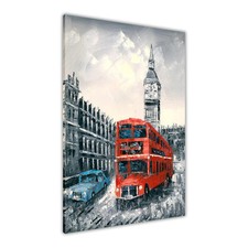 London Red Bus Canvas Wall Art Picture Print