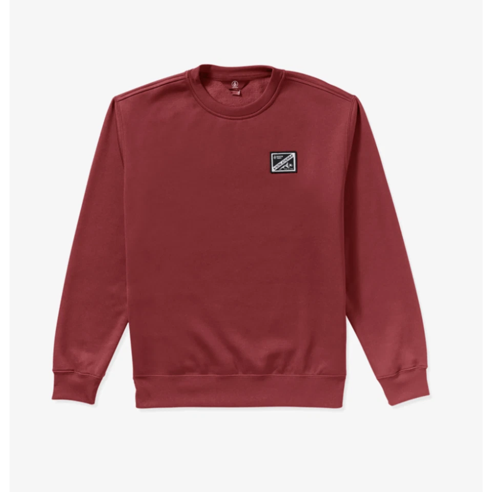 Volcom Hydro Crew Burnt Red Technical Snowboard Hoodie 2026 City - Image 2 of 3