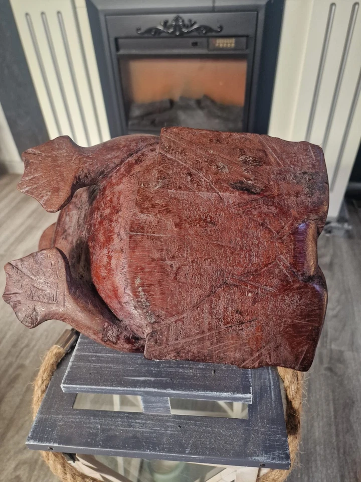 Großer HOLZFROSCH..MIT INTARSIEN ARBEIT UND GEHEIMFACH /ASIEN (GLÜCK & GELD ) - Bild 3 von 4