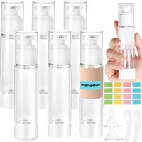 6 StüCk 100Ml Airless Pumpspender Creme Spender Pumpflasche Leer, NachfüLlbar C